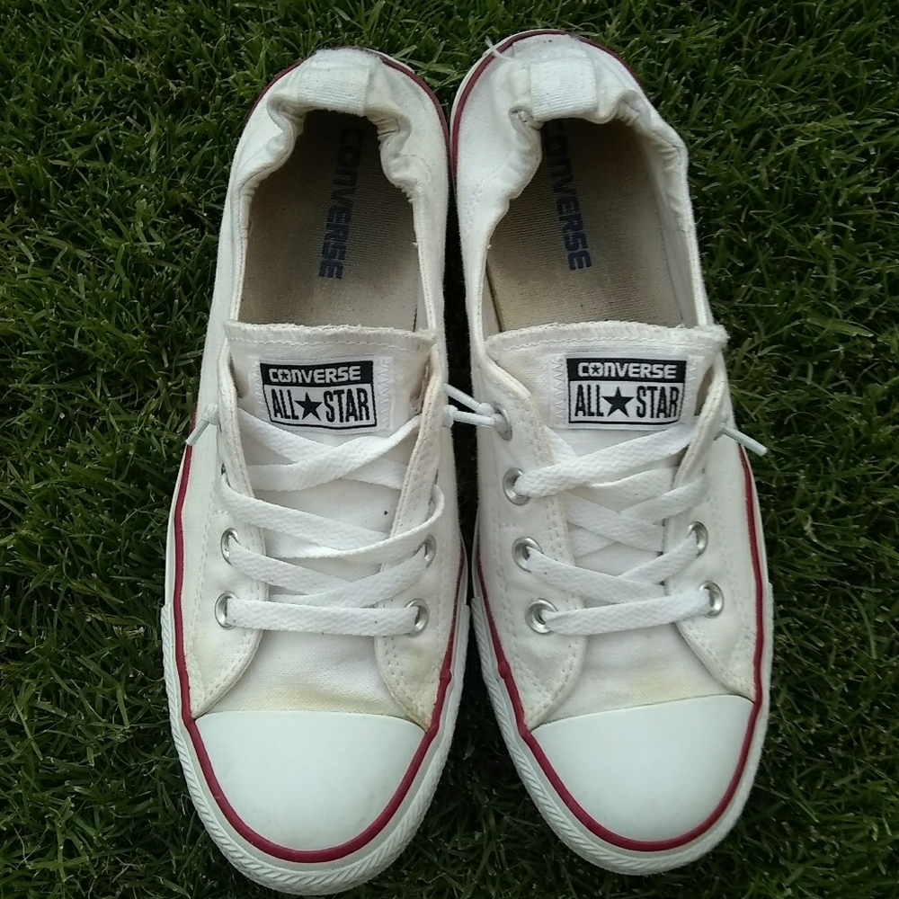 White Slip-On Converse